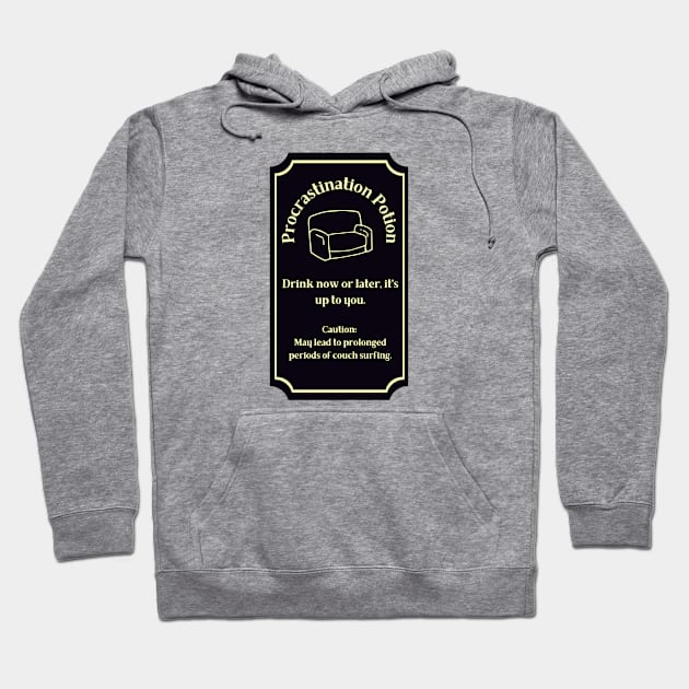 Potion Label: Procrastination Potion, Halloween Hoodie by Project Charlie